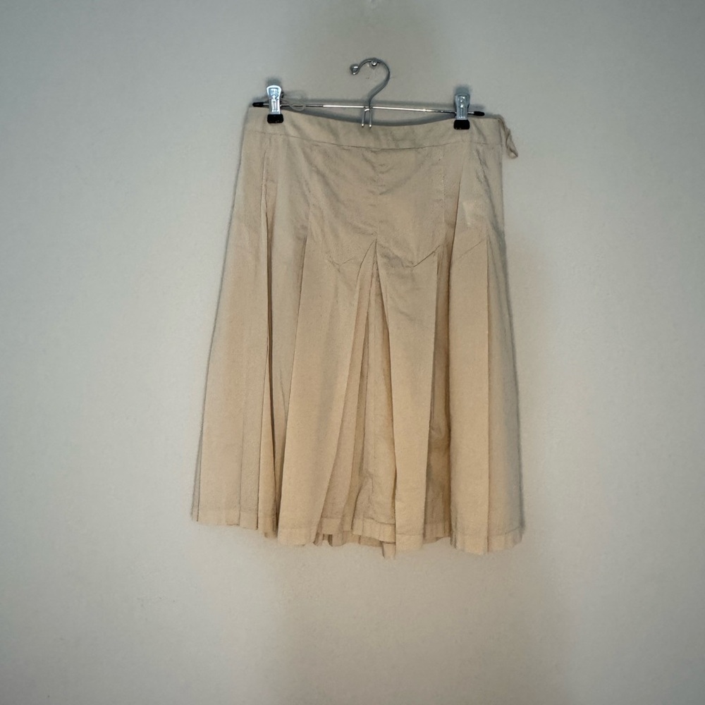 TSE Cream A-Line Skirt